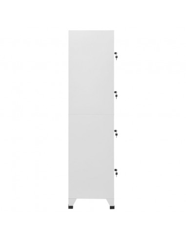 Armadietto a Chiave a 4 Scomparti 38x45x180 cm