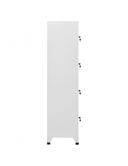Armadietto a Chiave a 4 Scomparti 38x45x180 cm