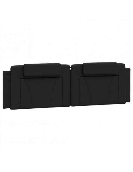 Giroletto con Luce LED Nero 180x200 cm in Similpelle