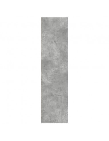 Armadio Grigio Cemento 30x50x200 cm in Legno Multistrato
