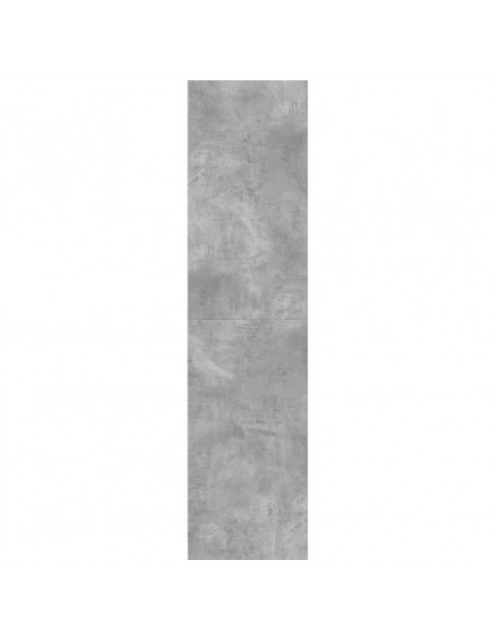 Armadio Grigio Cemento 30x50x200 cm in Legno Multistrato