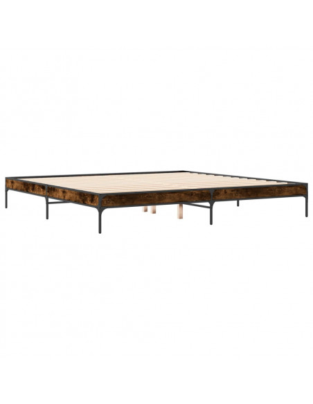 Giroletto Rovere Fumo 200x200 cm in Legno Multistrato e Metallo