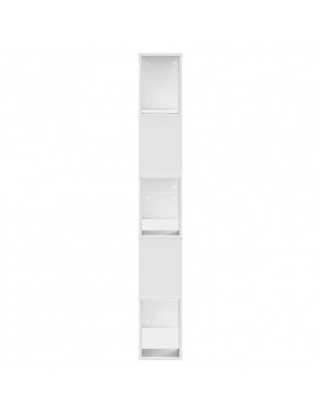 Libreria 5 Ripiani Bianca 80,5x23,5x162,5cm Legno Multistrato