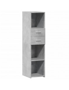 Credenza Grigio Cemento 30x42,5x124 cm in Legno Multistrato 2