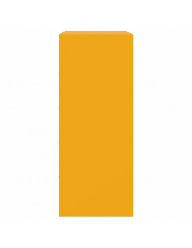 Credenza Giallo Senape 67x39x95 cm in Acciaio