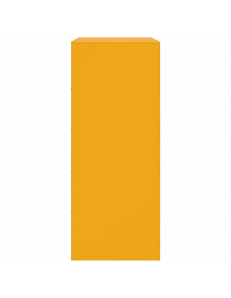 Credenza Giallo Senape 67x39x95 cm in Acciaio