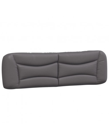 Giroletto con Luci LED Grigio 180x200 cm in Similpelle