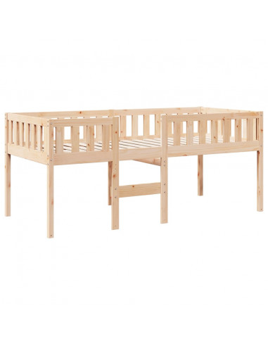 Letto per Bambini senza Materasso 75x190 cm Legno Massello Pino