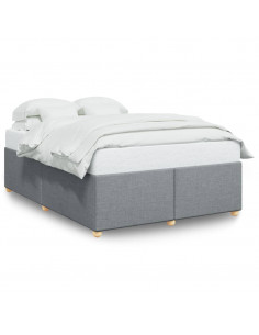 Giroletto senza Materasso Grigio Chiaro 160x200 cm Tessuto 2