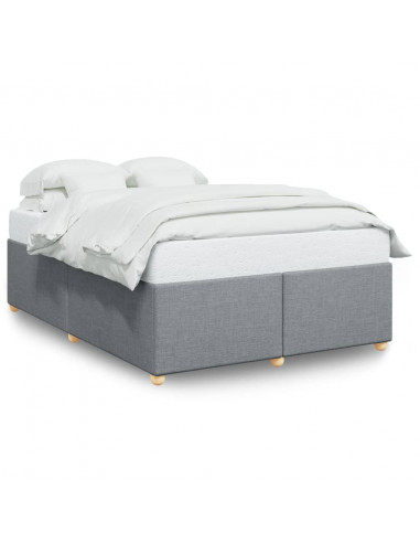 Giroletto senza Materasso Grigio Chiaro 160x200 cm Tessuto