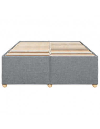 Giroletto senza Materasso Grigio Chiaro 160x200 cm Tessuto