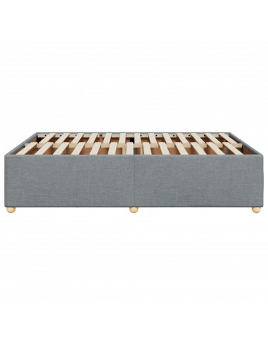 Giroletto senza Materasso Grigio Chiaro 160x200 cm Tessuto