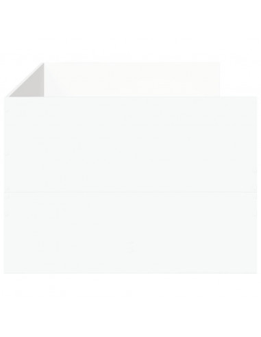 Divano Letto con Cassetti Bianco 75x190 cm in Legno Multistrato