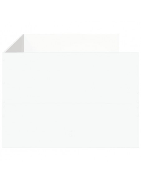 Divano Letto con Cassetti Bianco 75x190 cm in Legno Multistrato