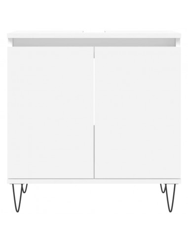Mobile da Bagno Bianco 58x33x60 cm in Legno Multistrato