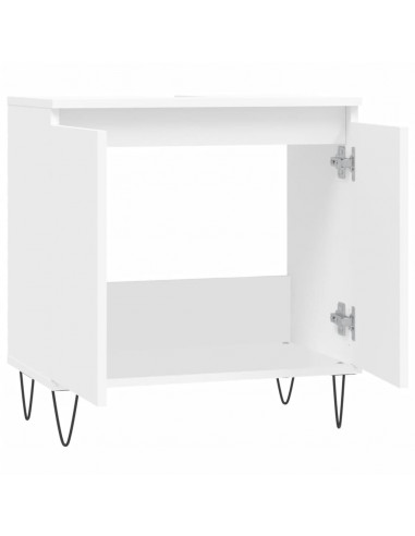 Mobile da Bagno Bianco 58x33x60 cm in Legno Multistrato