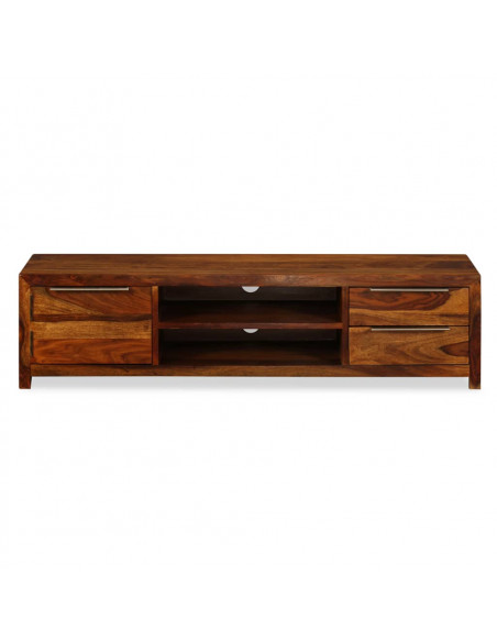 Mobile Porta TV Legno Massello di Sheesham 120x30x30 cm