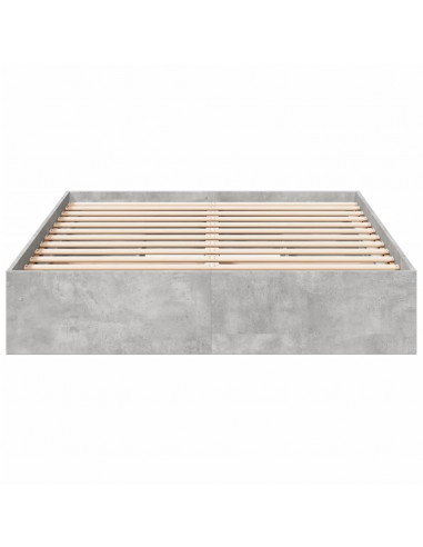 Giroletto Cassetti Grigio Cemento 140x190 cm Legno Multistrato