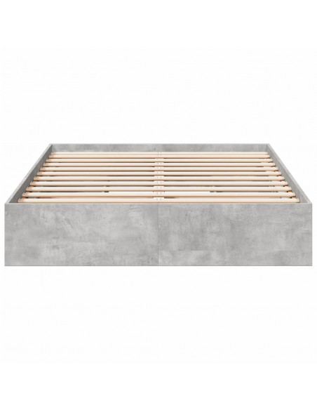 Giroletto Cassetti Grigio Cemento 140x190 cm Legno Multistrato