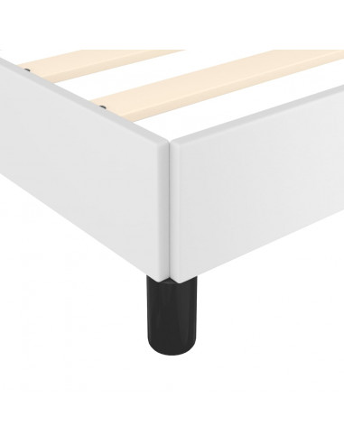 Giroletto con Testiera Bianco 180x200 cm in Similpelle