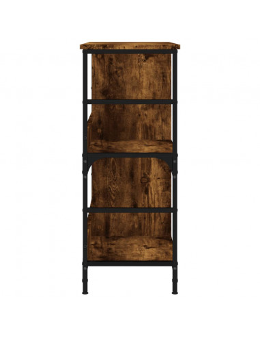 Libreria Rovere Fumo 78,5x33x82 cm in Legno Multistrato