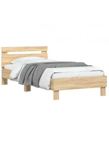 Giroletto Testiera Rovere Sonoma 100x200 cm Legno Multistrato