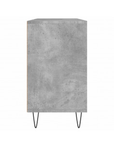 Armadietto da Bagno Grigio Cemento 80x33x60cm Legno Multistrato 2