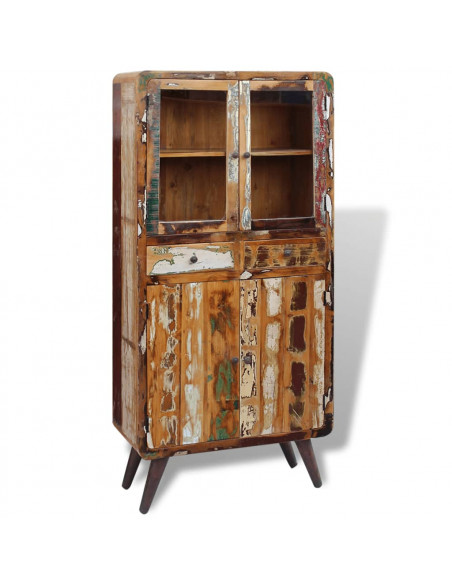 Credenza in Legno Massello di Recupero 90x40x190 cm