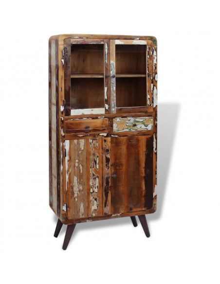 Credenza in Legno Massello di Recupero 90x40x190 cm