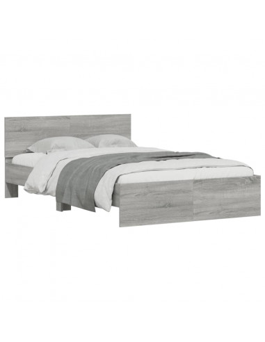 Giroletto con Testiera Grigio Sonoma 135x190 cm