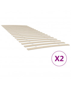 Reti a Doghe con 34 Doghe 2 pz 90x200 cm 2