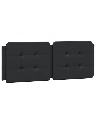 Giroletto con Luci LED Nero 140x200 cm in Similpelle