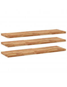 Mensole da Parete 3 pz 160x40x4 cm Legno Acacia Rifinito a Olio 2