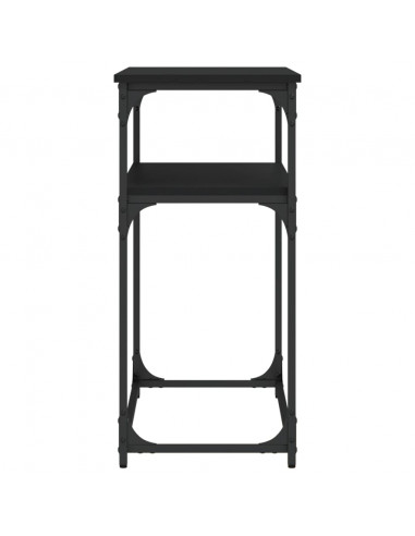 Tavolino Consolle Nero 100x35,5x75 cm in Legno Multistrato