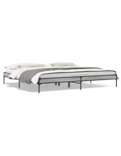 Giroletto Grigio Sonoma 200x200 cm in Legno Multistrato Metallo 2