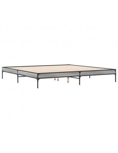 Giroletto Grigio Sonoma 200x200 cm in Legno Multistrato Metallo