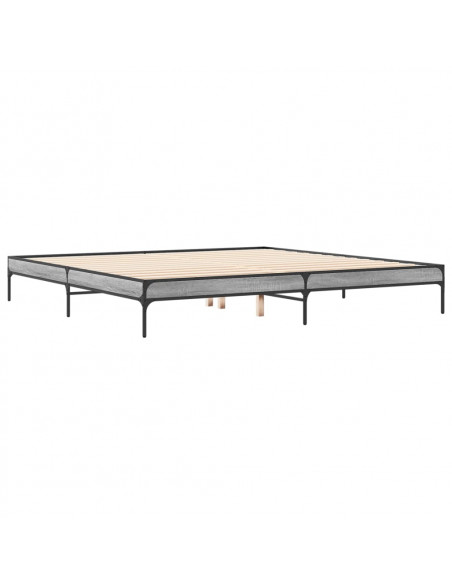 Giroletto Grigio Sonoma 200x200 cm in Legno Multistrato Metallo