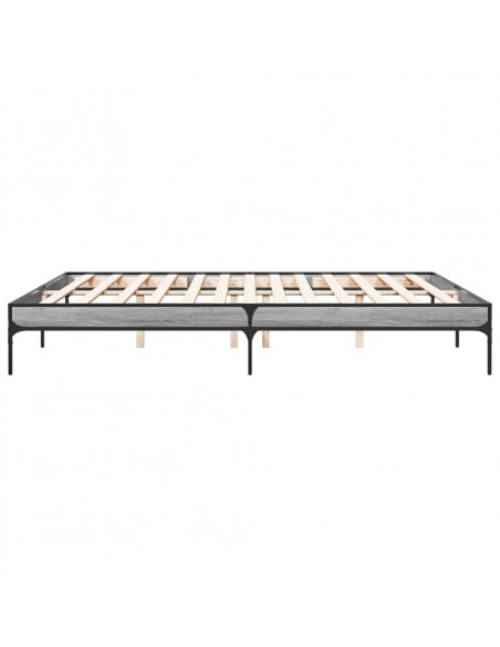 Giroletto Grigio Sonoma 200x200 cm in Legno Multistrato Metallo