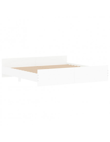 Giroletto con Testiera e Pediera Bianco 180x200 cm