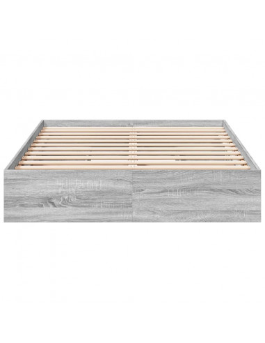 Giroletto Cassetti Grigio Sonoma 120x200 cm Legno Multistrato