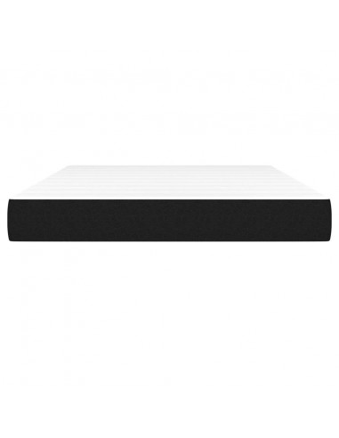 Materasso a Molle Insacchettate Nero 140x190x20 cm in Tessuto