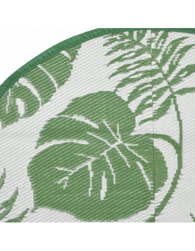 Tappeto da Esterno Verde Ø120 cm in PP