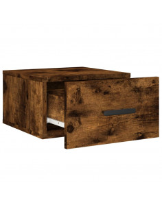 Comodini a Muro 2 pz Rovere Fumo 35x35x20 cm 2