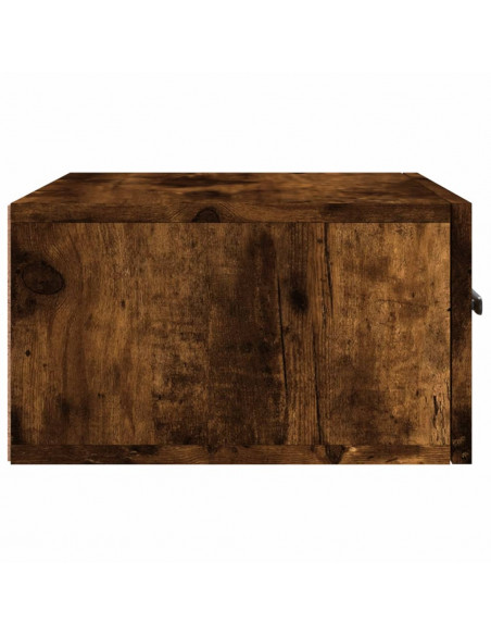 Comodini a Muro 2 pz Rovere Fumo 35x35x20 cm