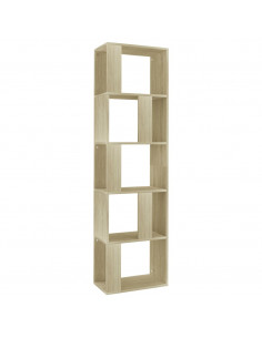 Libreria/Divisorio Rovere Sonoma 45x24x159 cm Legno Multistrato 2