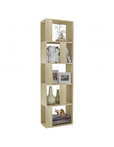 Libreria/Divisorio Rovere Sonoma 45x24x159 cm Legno Multistrato