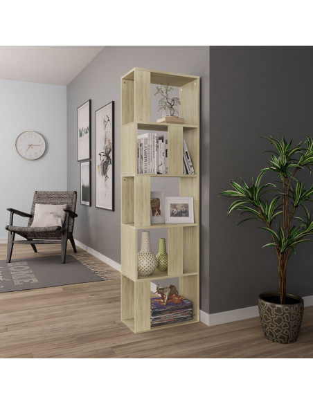 Libreria/Divisorio Rovere Sonoma 45x24x159 cm Legno Multistrato