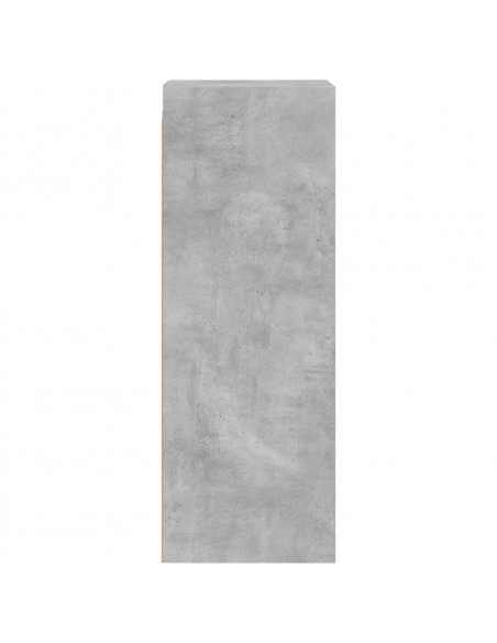 Mobile a Muro con Ante in Vetro Grigio Cemento 35x37x100 cm