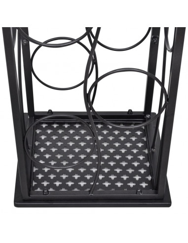 Portabottiglie per 8 Bottiglie di Vino in Metallo