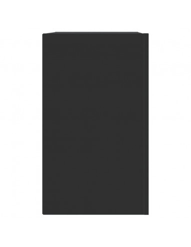 Armadietto a Muro Nero 75x35x60 cm in Truciolato